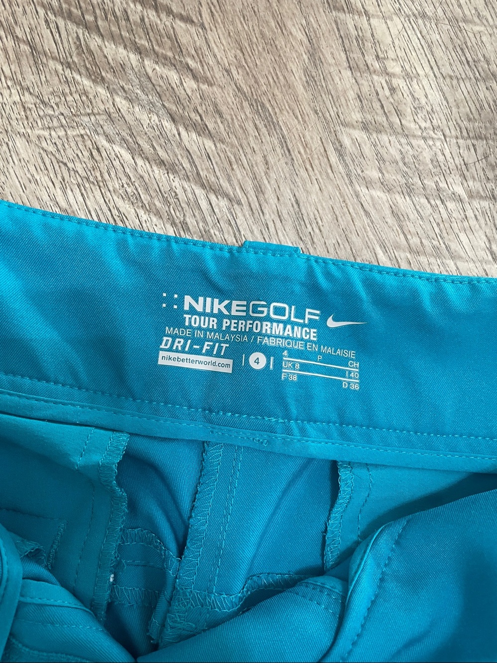 Nike Teal Women's Casual Tailored Shorts - Picture 5 of 7